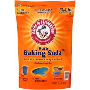 Arm & Hammer Du soda au four pur, 13.5 lb Grand sac – Bicarbonate de sodium polyvalent pour le cuisson, le nettoyage, la blanchisserie & Désodorisant