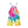 thumbnail image 4 of LSLJS Girls Summer Sleeveless Casual Romper Spaghetti Strap Shorts Jumpsuit With Pockets, Girls' Jumpsuits & Rompers Summer Clothes, 4 of 5