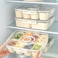 thumbnail image 1 of Airtight Food Storage Container with 8 Compartments - Clear Plastic Kitchen Organizer for Spices, Snacks, and Dry Goods, 1 of 9