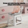 thumbnail image 4 of Folding Step Stool ,Tall Plastic 1 Step Stool,Plastic Mini Stool for Home,Portable Single Level Step Ladder Foot Stool for Kitchen,Bathroom,Bedroom,and Garage,Foldable Step Stools for Kids and Adults, 4 of 6