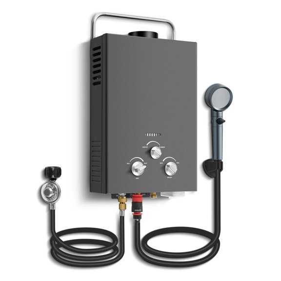 6L Portable Natural Gas , 1.58GPM Instant Hot Shower For Camping/RV, 40K BTU, Tankless Water Heater ,Widely Used