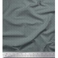 thumbnail image 1 of Soimoi Gray Modal Satin Fabric Dots & Star Print Fabric by the Yard 42 Inch Wide, 1 of 3
