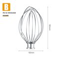 thumbnail image 3 of stanreset Egg Cream Stirrer Household Stainless Attachment Supplies Sturdy Tilt Head Mixer Crafts Rustproof Kitchen Tools Type2, 3 of 6