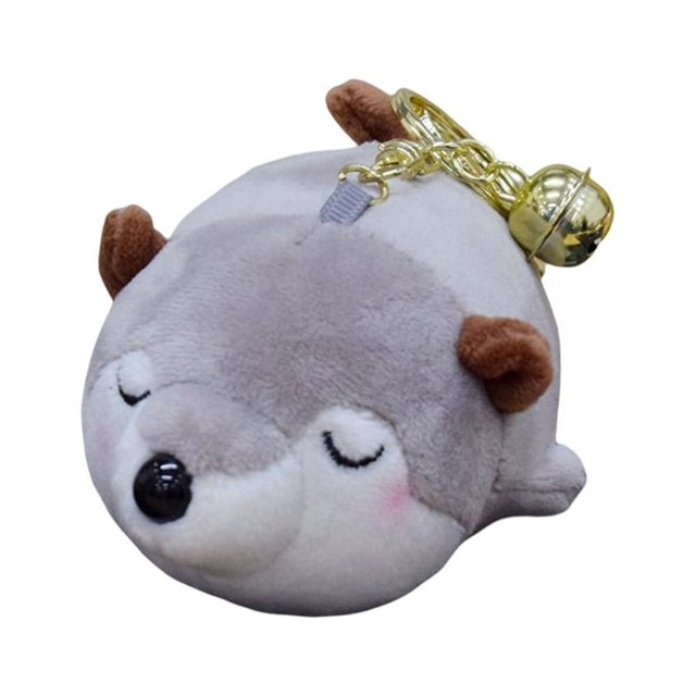 2Pcs Plush Doll Keychain Cute Stuffed Figure Cartoon Keyring Collection Purse Bag Pendant Decoration Birthday Children Shiba Inu