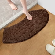 Bathroom Rugs Mat, Xinsrenus 1pc Foam Bath Rug Embossed Non-Slip Thick Soft Comfortable Carpet, Water Absorbent Washable Low Pile Bath Mats for Bathroom Floor Tub Shower