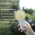 thumbnail image 4 of SuoKom Handheld Fan, Portable Small Fan with 3 Speeds, Usb Rechargeable Hand Fan, Personal Fan Battery Operated, Suitable for Outdoor Indoor Commuting, Office, Travel, 4 of 9