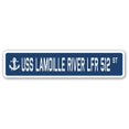 thumbnail image 1 of SignMission SSN-Lamoille River Lfr 512 Panneau de Rue 4 x 18 Po. - USS Lamoille River Lfr 512, 1 of 1