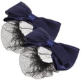 thumbnail image 4 of 2 Pcs Couvre-Chignon pour Femmes Filet Infirmière Nœud Papillon Pinces à Cheveux Accessoires pour Cheveux, 4 of 7