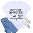 thumbnail image 2 of LUOGENLI T-shirts pour Femme pour Femmes T-Shirt Uni Décontracté Mode à Lettres Imprimées Col Rond Manches Courtes T-Shirt Haut Vintage T-shirts pour Femmes T-Shirt Graphique Fête de la Saint-Patrick Blanc TTG, 2 of 3