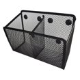 thumbnail image 2 of facefd Porte-Crayon Magnétique Panier en Maille Noir pour Casier Réfrigérateur Table 2 Compartiments, 2 of 5