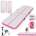 thumbnail image 1 of Goplus 10FT Inflatable Gymnastics Tumbling Mat w/ Pump Indoor Outdoor Pink, 1 of 10