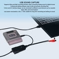 thumbnail image 4 of Carte de Capture de Son USB, Capture de Son USB Supporte le Format MP3 Onde Largement Compatible Portable pour Cassette, 4 of 7