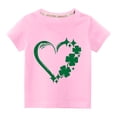 thumbnail image 1 of TopLLC St. Patricks Day Chemises pour Femmes Hauts de Sarrau St Patricks Day Tout-Petits Enfants Garçons Filles Mode Mignon Col Rond Imprimé Manches Courtes Haut, 1 of 3