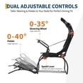 thumbnail image 4 of BeesClover Racing Wheel Stand, Foldable Simulator Cockpit for Logitech G923/G920/G29 & Thrustmaster, Adjustable Steering Wheel & Pedal Mount, Compatible with Fanatec, Hori, 4 of 7