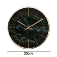 thumbnail image 2 of Indoor/Outdoor Retro Round Waterproof Wall Clock with Thermometer, Quartz Wall Clock Home/Patio Decor, 2 of 5