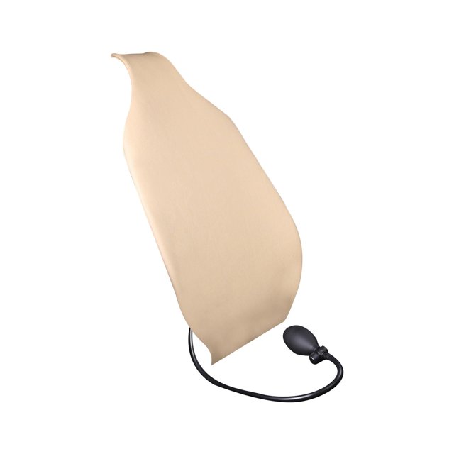 jinwen Car Lumbar Support Cushion Anti Slip Adjustable Comfortable Easy Installation PU Beige