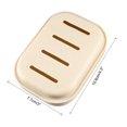 thumbnail image 2 of Oleegame 1PC Spoon And Lid Rest Bathroom Soap Dish Storage Holder Rack Soapbox Plate Tray Drain Yellow, 2 of 3