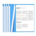 thumbnail image 4 of A4 Front Report Covers Plastic Presentation Folders Resume Portfolio Folder Paper Swivel Sliding Bar File Folder For Presentation Document And School Use 12.2"x9.2", 4 of 8