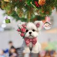 thumbnail image 5 of Pendentif de la Saint-Valentin - Design Mignon Ours et Rose, Décoration Polyvalente, 5 of 5