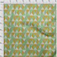 thumbnail image 4 of oneOone Cotton Poplin Light Green Fabric Geometric Sewing Craft Projects Fabric Prints By Yard 42 Inch Wide, 4 of 4