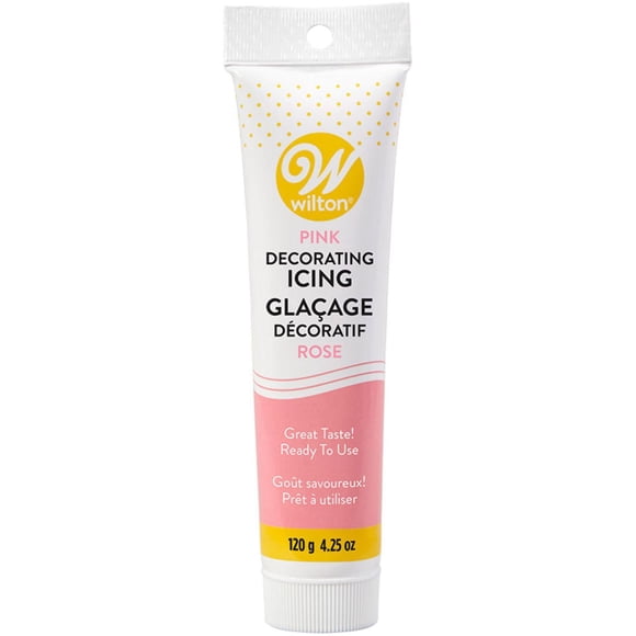 Wilton Glaçage Décoratif Rose 120 g