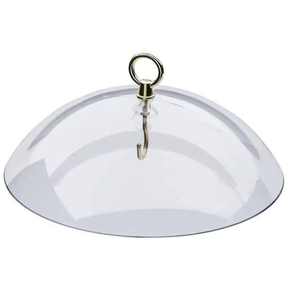EDTara Bird Feeder Clear Protective Dome Anti-squirrel Rain-proof Hanging Hummingbird Rain Cover Guard Baffle With Hooks