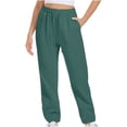 thumbnail image 1 of Timegard Womens Sweatpants Jogger Pants Elastic Waist Solid Color Trousers with Pockets Workout Pants, 1 of 7