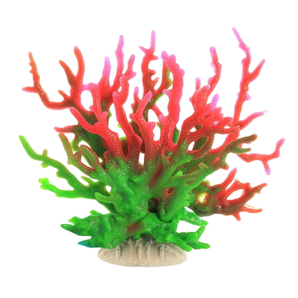 Simulated Coral Reef Decoration for Fish Tank Aquarium - Lifelike Artificial Coral for Sea View Theme, Beach Room, Coastal Home Decor - Colorful Faux Coral Ornament for Aquarium Landscaping, Office