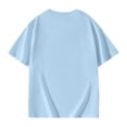 thumbnail image 4 of Girls Summer Oversized T-Shirts - Short Sleeve, Crewneck, Solid Color - Casual Basic Tops, 3-14 Years, 4 of 5
