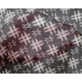 thumbnail image 4 of oneOone Silk Tabby Fabric Check Kasuri Print Sewing Fabric BTY 42 Inch Wide, 4 of 4