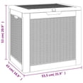 thumbnail image 4 of vidaXL Garden Storage Box Black 55.5x43x53 cm Polypropylene, 4 of 5