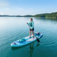 thumbnail image 2 of Inflatable Stand Up Paddle Board - Premium SUP with Accessories (10'6"x33"x6") - 450LB Capacity Wide Stable Design for Beginners - Includes Large Paddle & Camera Mount (Blue), 2 of 11