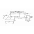 thumbnail image 2 of Dianara RHF Sectional Sleeper Bed, Grey, 2 of 3
