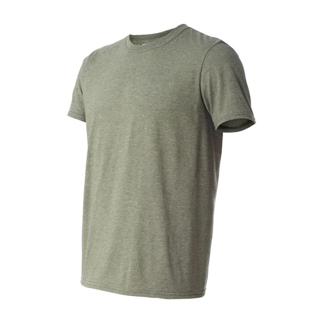 Gildan - T-Shirt Softstyle - 64000 - Vert Militaire Chiné - Taille : S