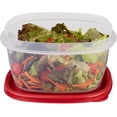 thumbnail image 4 of Rubbermaid EasyFindLids Contenant de Rangement pour Aliments, 3,3 L (14 Tasses), Rouge Coureur, Lot de 1, 4 of 6