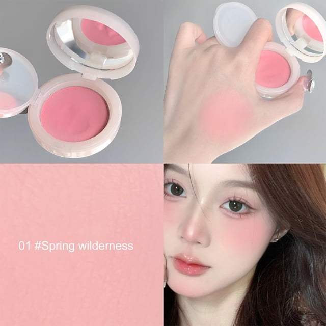 TopLLC Gege Bear Sweet Colorful Cushion Powder Blusher Matte Fine Natural Mashed Potato 5g P owderblusher