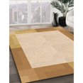 thumbnail image 3 of Ahgly Company Tapis d'Intérieur Lavable en Machine Carré Transitionnel Kaki Or, 4 Pieds Carré, 3 of 7