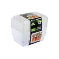 thumbnail image 1 of Café Express Rectangular Food Storage Take Out Containers with Lids, 1250 ml, 15 Sets, 1 of 3