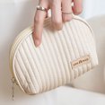 thumbnail image 3 of Cute Makeup Bag Mini Cosmetic Pouch For Women Small Quilted Beauty Bag Handy Zipper Pouch, 3 of 3