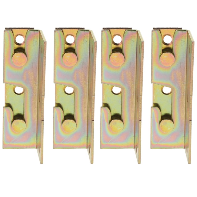 4 Pcs Support de Rail de Lit Accessoires de Rail de Lit Robustes Têtes de Lit Pieds de Lit Supports