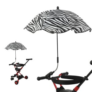14 Parasol bébé de pouce, Parapluie universel de transport de bébé avec pince, 360 Ombre de bébé réglable de degré, pliable ombre solaire imperméable