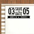 thumbnail image 2 of Printtoo Personalized Black Self Inking Wedding Custom Save The Date Rubber Stamper-58 x 22 mm, 2 of 6