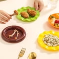 thumbnail image 3 of Plastic Dinnerware Set 7-Piece Stackable Burger Style Plates And Bowls With Lids 6.6 In Diameter Dishwasher Safe, 3 of 6