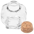 thumbnail image 2 of Bouteille à Souhaits Bouteille en Verre Transparent Cadeaux de Mariage Pot en Forme de Cœur Pot en Verre avec Liège, 2 of 8