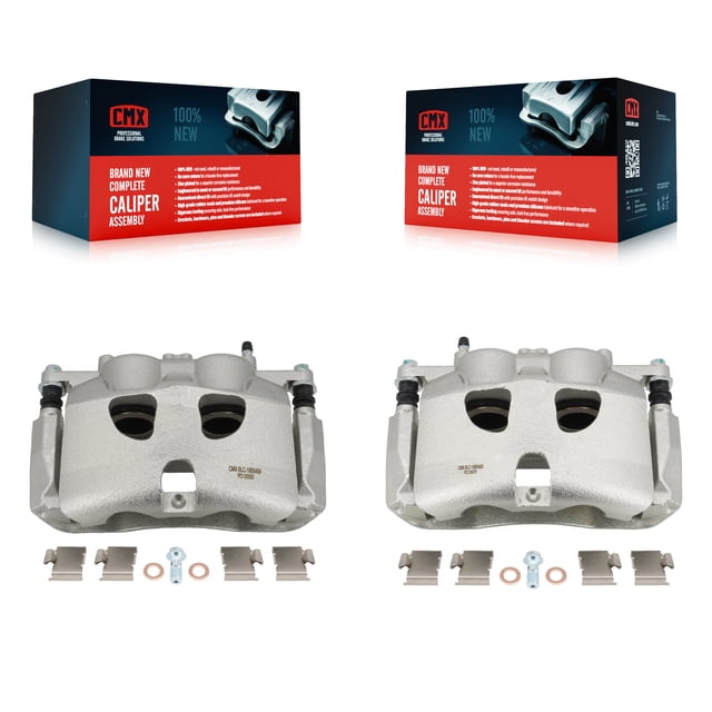 CMX Front Disc Brake Caliper Assembly Left Right Side (Driver Passenger) Kit for Car 2012-2020 Ford F-150 KBC-100104