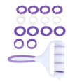 thumbnail image 2 of Biscuits Roller, Tasteless And Safe Easy To Clean Baking Accessories Dough Lattice With Gasket Plastic Blade Roller For Cake DIY Decorating Tool, 2 of 8