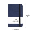 thumbnail image 2 of CQCYD A6 Notebook, Horizontal Thickened Paper Notebook, Office Learning Journal, Pocket Notebook for Study Professionals, Portable Notebook for Daily Notes Meeting Planner, 2 of 2
