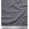 thumbnail image 1 of Soimoi Poly Georgette Fabric Damask & Floral Block Print Sewing Fabric Yard 52 Inch Wide, 1 of 2