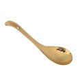 thumbnail image 1 of Serving Spoon, Mirror Polished Finish Brass Material Comfortable Grip Dinner Spoon Thickened  For Cooking L, 1 of 8