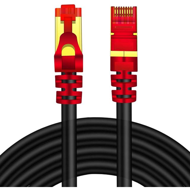 Outdoor Cat 7 Ethernet Cable 150 ft,Yeung Qee CAT7 ethernet Cable RJ45 LAN Cable Gigabit Network Patch Cord SSTP